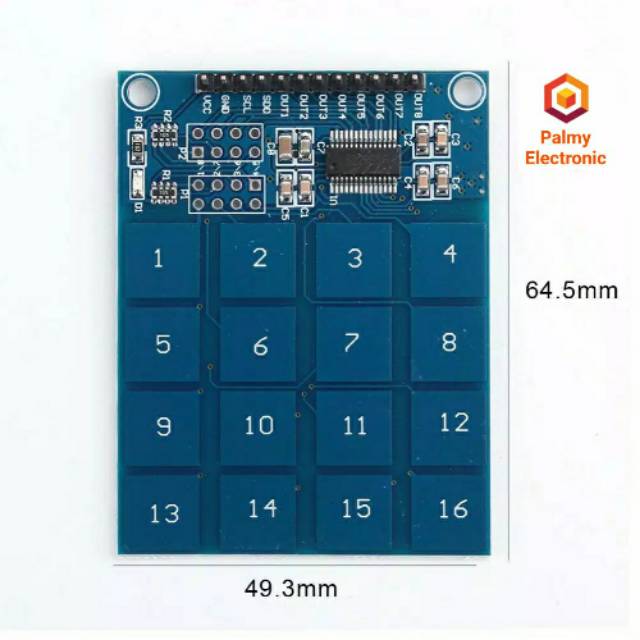 TTP229 Modul Capacitive sensor digital 16 tombol untuk arduino