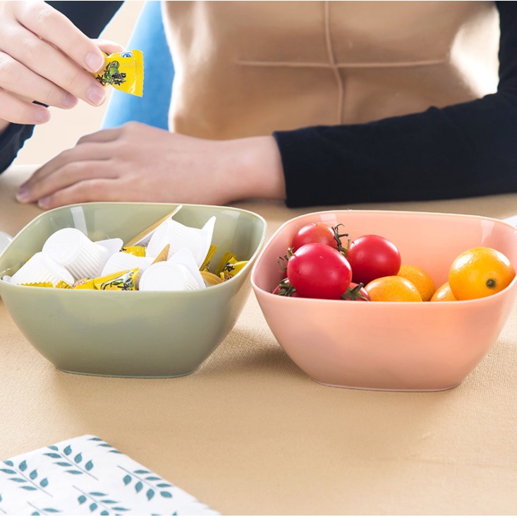 Mangkok Buah Bekelas Makanan Bahan Jerami Mangkok Multifungsi