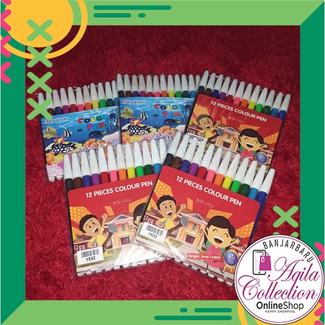 

COLOUR PEN SPIDOL SET WARNA ISI 12 PCS