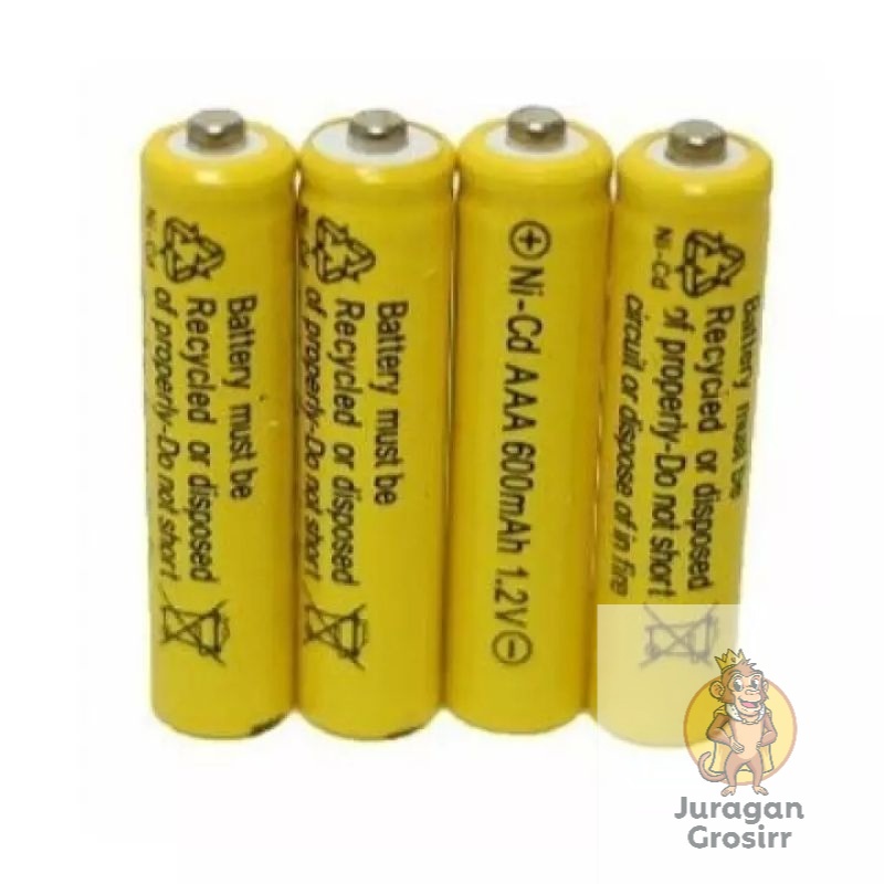 JG - Baterai Cas A3 AAA Charge 1,2v Rechargeable Recas Ni-Cd Kuning