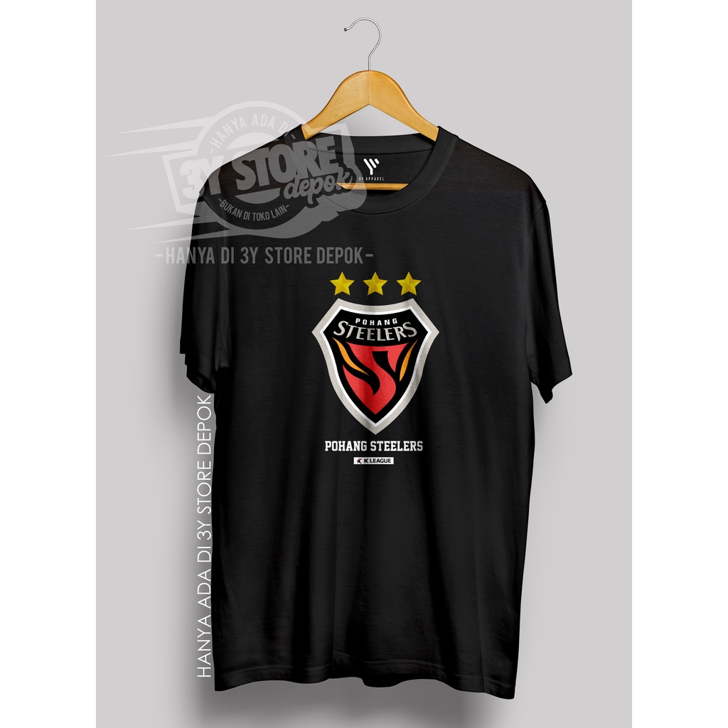 KAOS SANTAI KLUB KOREA K-LEAGUE POHANG KOREA / BAHAN COTTON COMBED 30S-3Y STORE