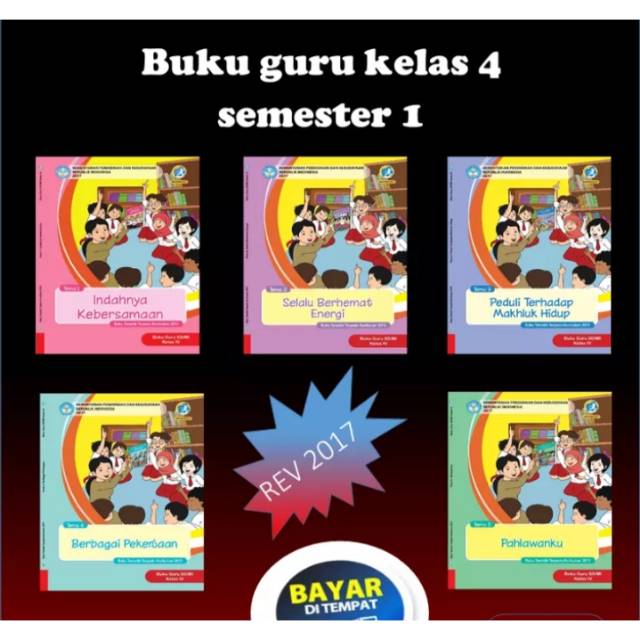 Sepaket buku guru tematik sd kelas 4 smtr 1