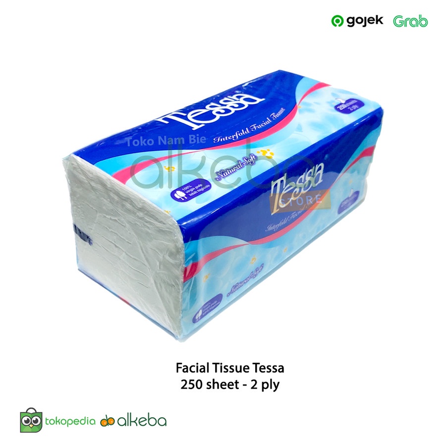 Facial Tissue Tessa 250 Sheets 2 ply Tisu wajah