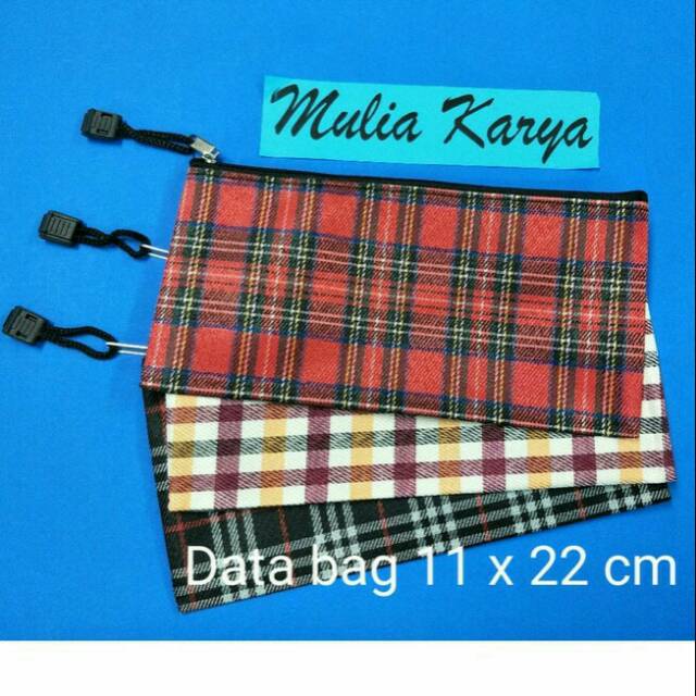 

Map Retsleting / Data Bag / Tas Document bag kain restleting giro atau bill / zipper bag