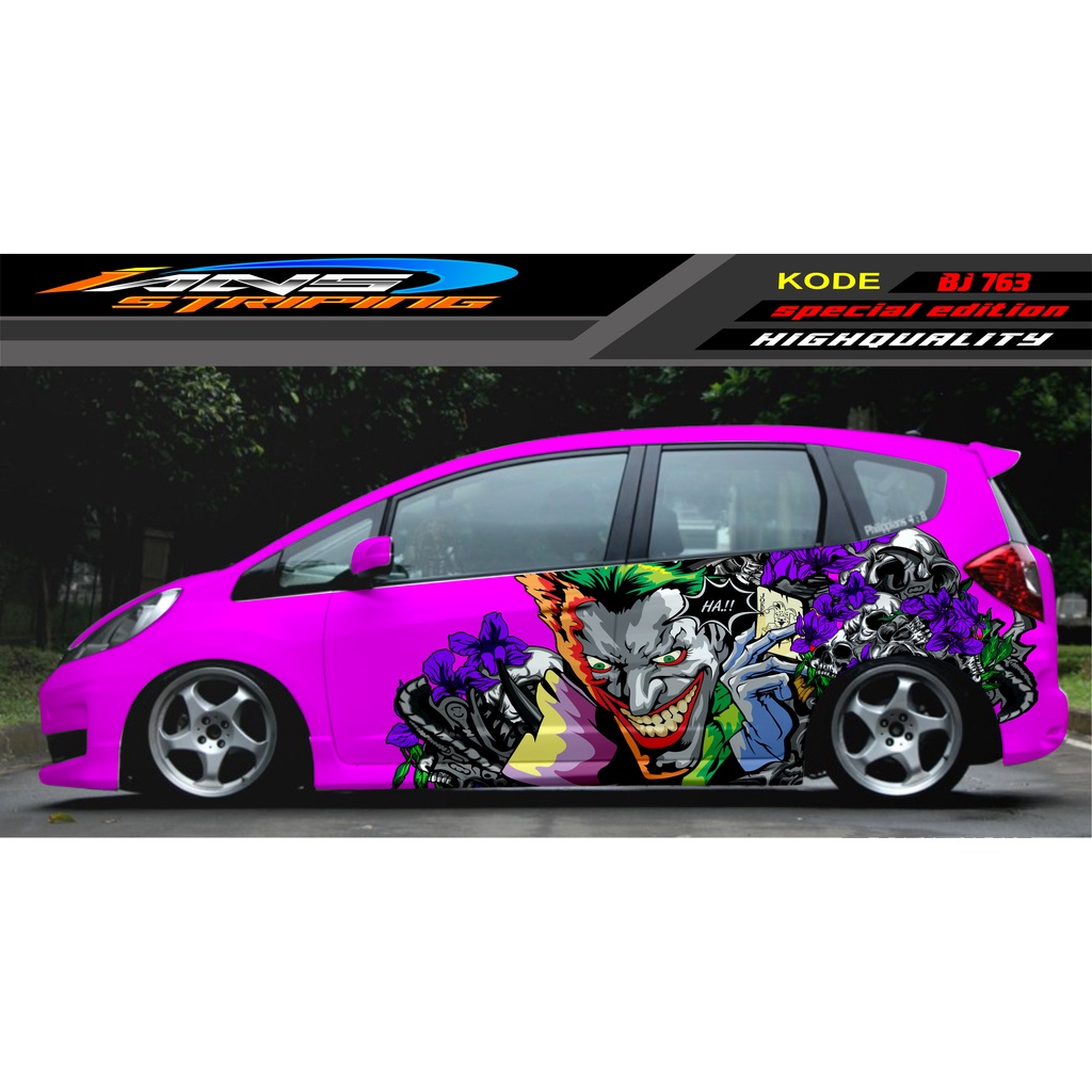 VARIASI STIKER MOBIL HONDA BRIO AGYA JAZZ AVANZA YARIS / DECAL STICKER MOBIL JAZZ / STIKER MOBIL