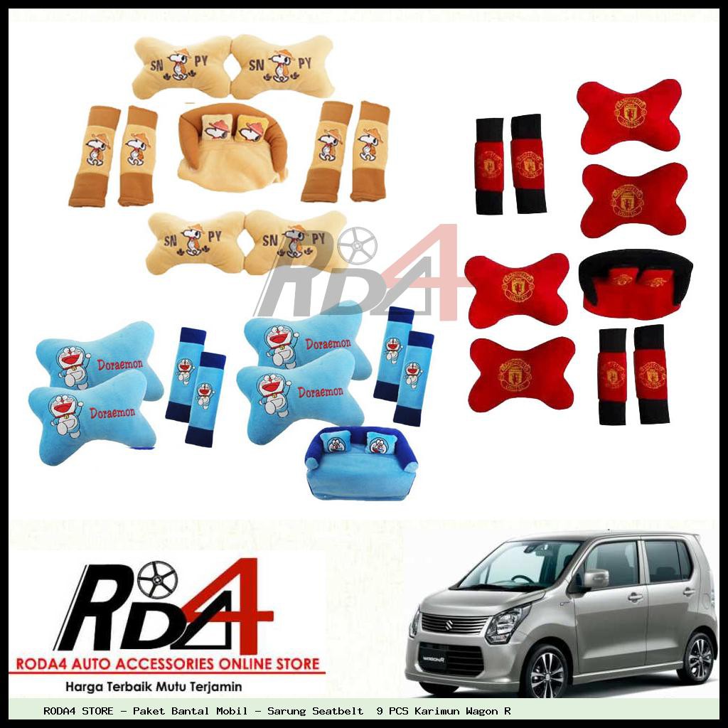 Paket Bantal Mobil - Sarung Seatbelt  9 PCS Karimun Wagon R