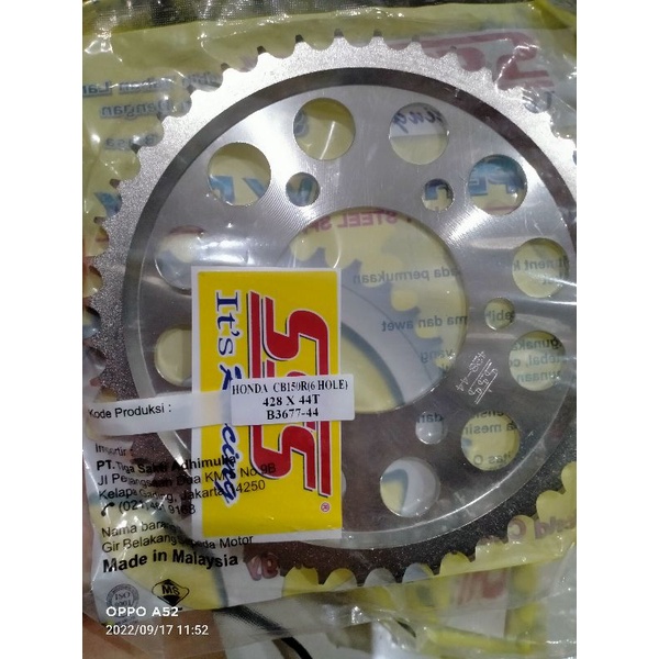 gear sss new cbr150 cb150r new 2021 6 hole 428 43 44 48 t