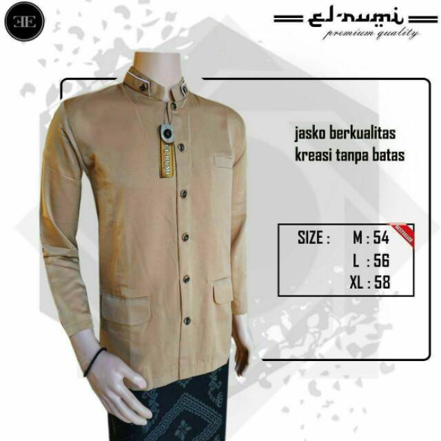 JASKO BERKUALITAS JAS KOKO POLOS SERAGAM AHDROH MAJLIS TA'LIM