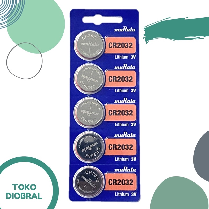 Baterai Murata CR2032 Lithium Battery CR 2032 3V