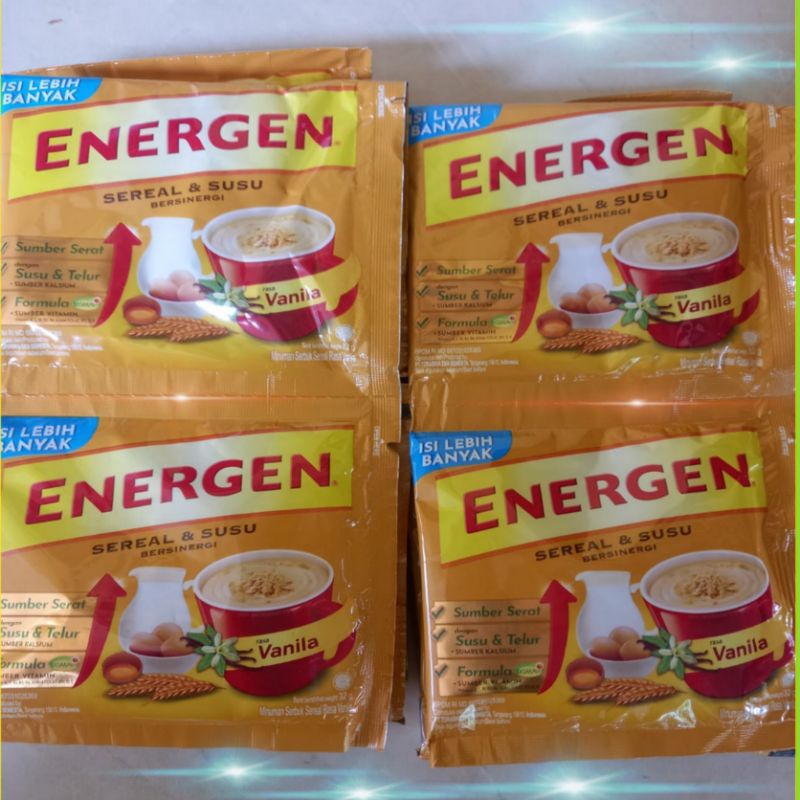 

Energen vanilla kemasan 34g x 10 sachet