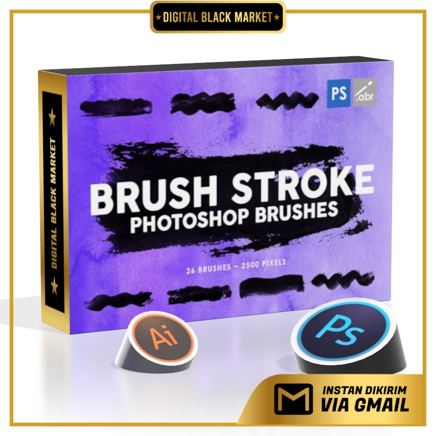 26 Brush Stroke - Photoshop Brushes