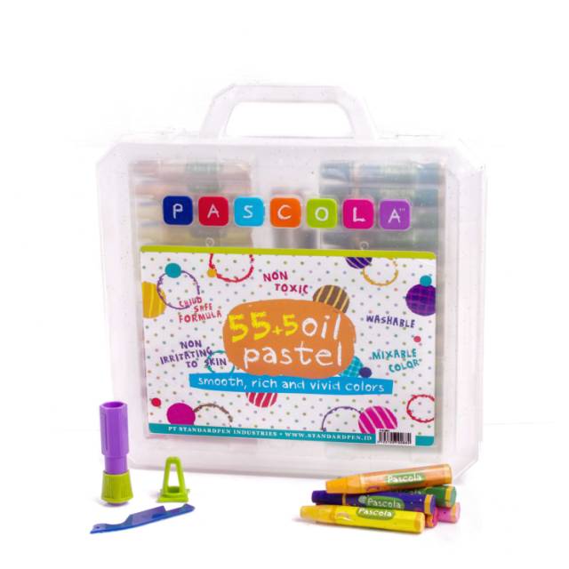 

Pascola Crayon Oil Pastel 60(55+5) Colours | Krayon