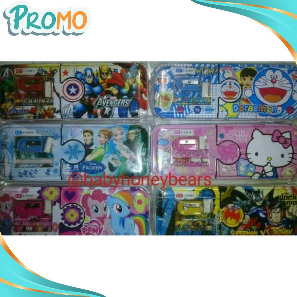 

NEW PROMO KotakTempat pensil kaleng karakter anak
