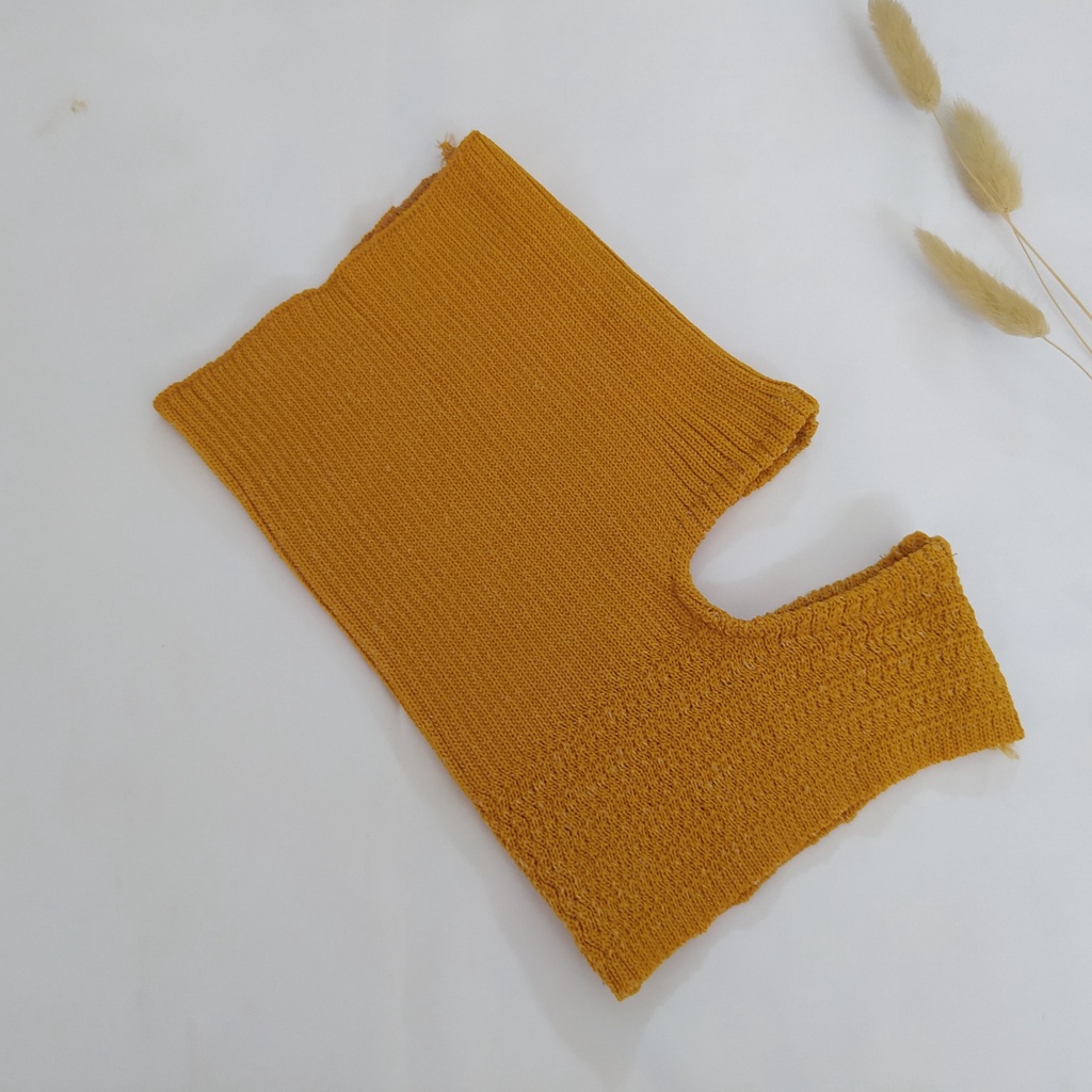 Ciput Rajut Anbud Anti budeg-Mustard