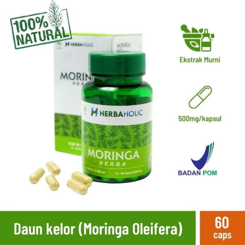 Ekstrak Daun Kelor 60 capsule - Kapsul Ekstrak Daun Kelor (moringa oleifera