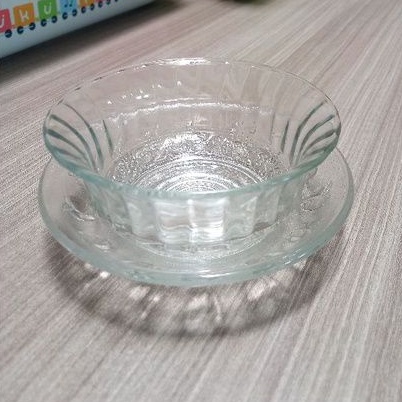 1 Set Mangkuk Kaca + Tatakan /Mangkuk  Bowl Mini / Mangkuk mini