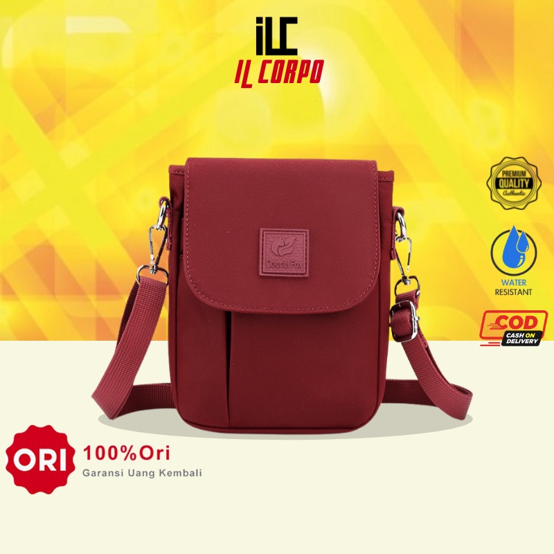 Tas Kecil Wanita Selempang Import Original Branded Terbaru Anti Air Untuk HP Sling Bag Cewek Kasual 