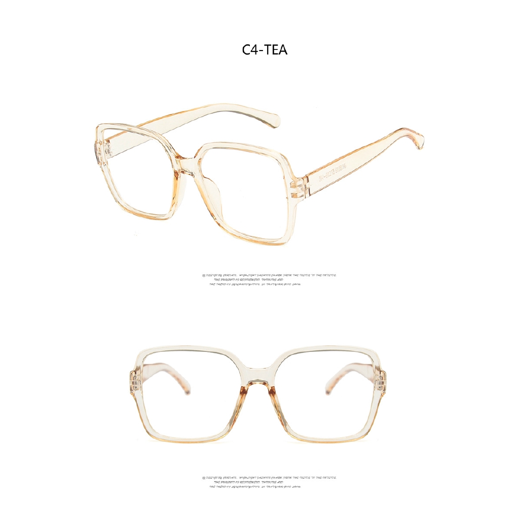 Fashion big frame square retro men's and women's glasses