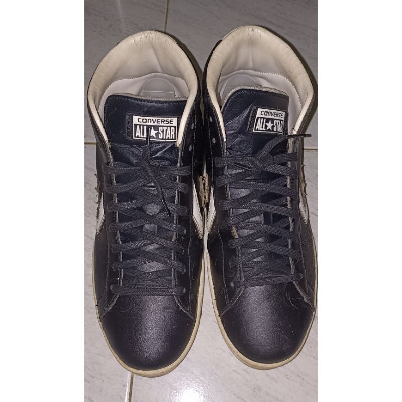 Converse Pro Leather High Black White Original 100% (second)
