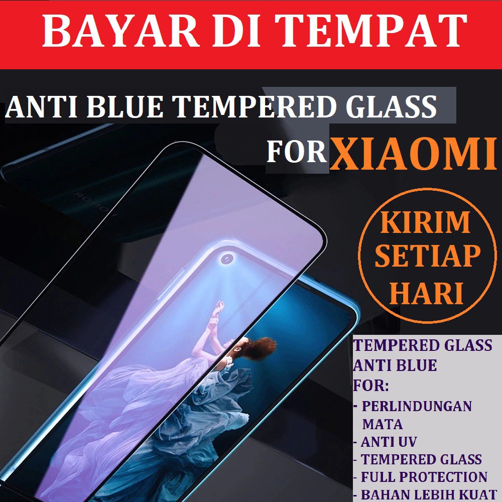 Anti gores Kaca Tempered glass full Xiaomi REDMI 9C REDMI 9A REDMI 9 NOTE 9 NOTE 9 PRO NOTE 8 PRO