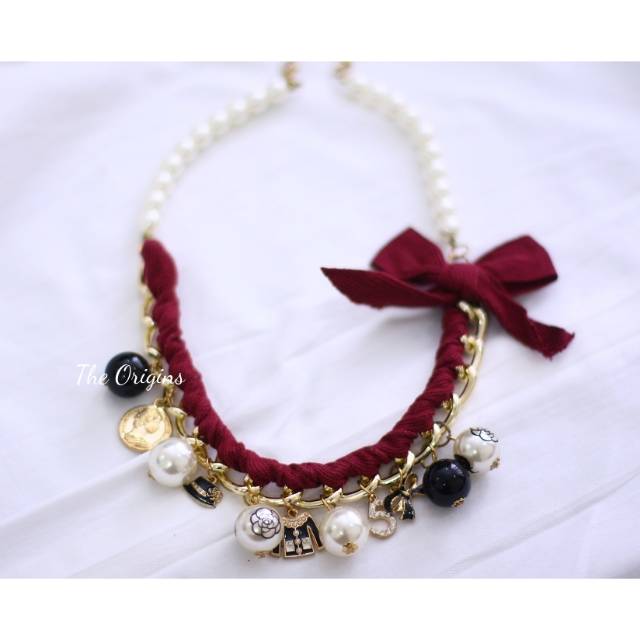 Kalung Aksesoris Fashion Hijab Kalung Mutiara