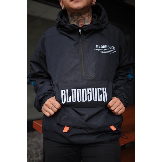 BLOODSUCK Jaket Cougle Pria Jaket Parasut Jaket Waterpoof