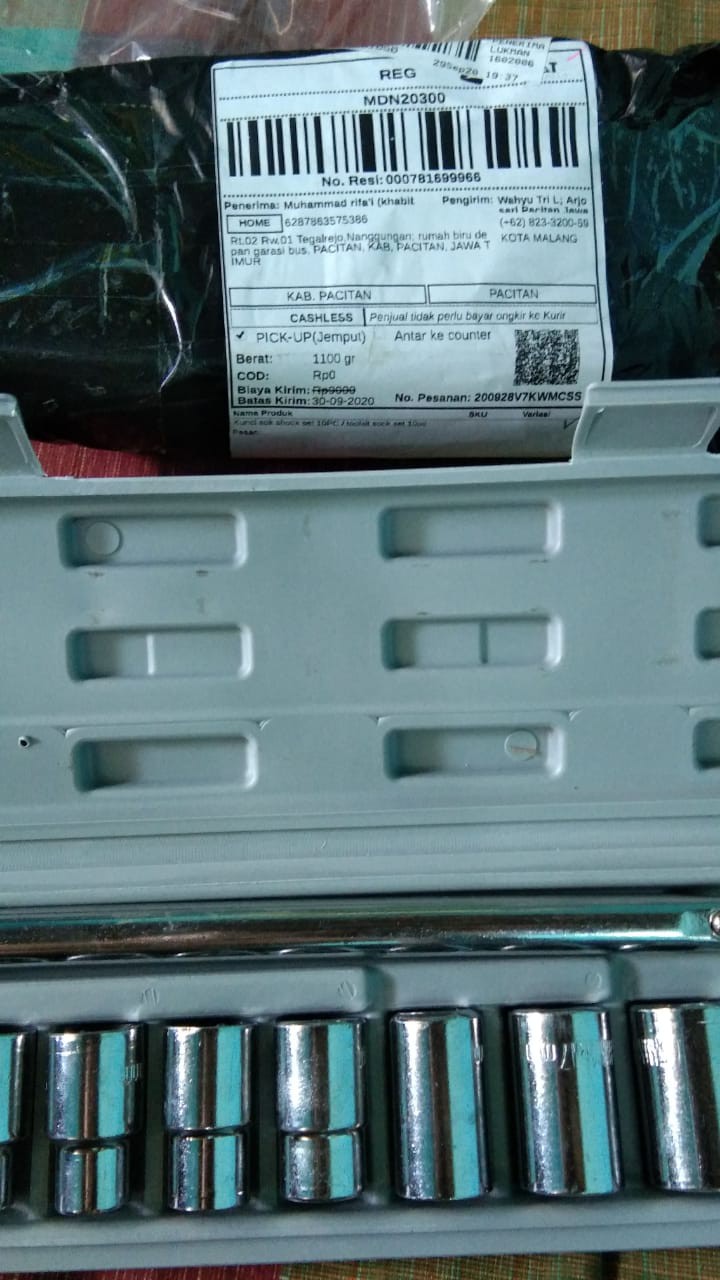 Kunci Sok Shock Set 10pc / Toolkit Sock Set 10pc