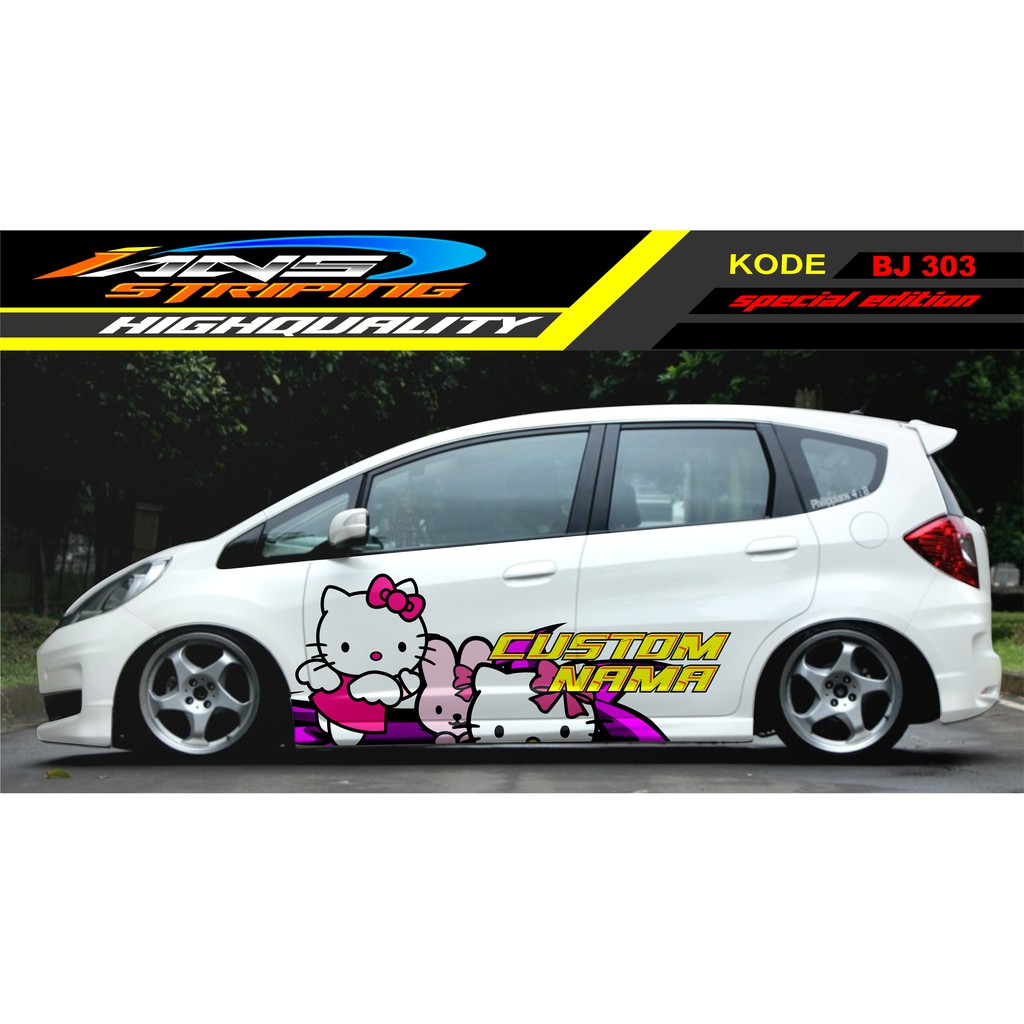 STIKER MOBIL JAZZ / DECAL STICKER MOBIL / STIKER MOBIL BRIO, JAZZ, YARIS, AGYA