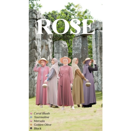 gamis rose mom by Aden hijab