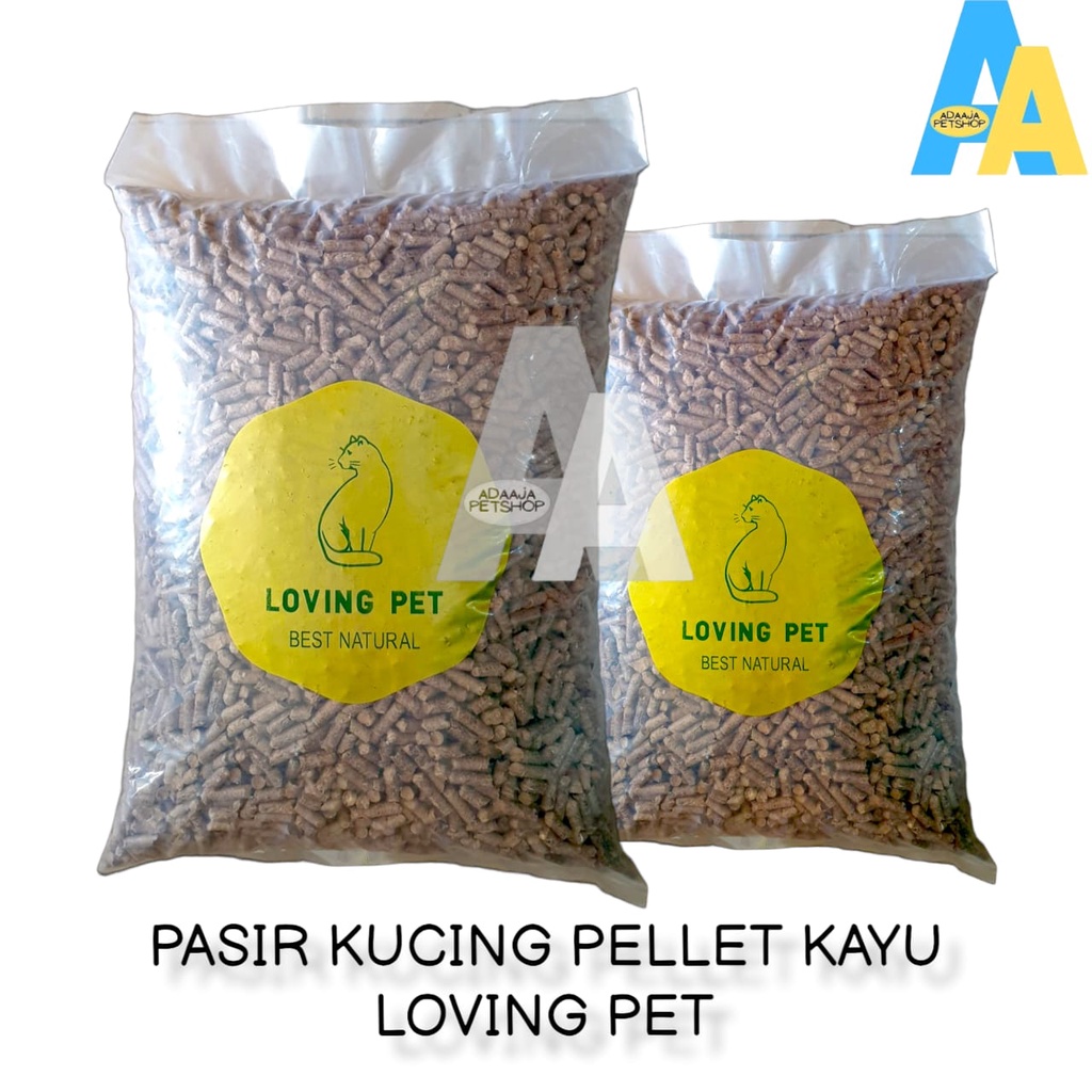 Pasir Kucing Pellet Kayu Loving Pet 10kg / Alas Kandang / Cat Litter