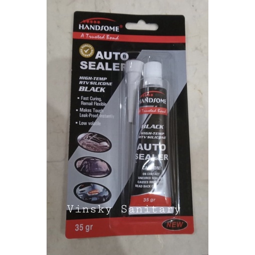 Lem AUTO SEALER HITAM / Lem silicone hitam / lem bemper kaca mobil KECIL