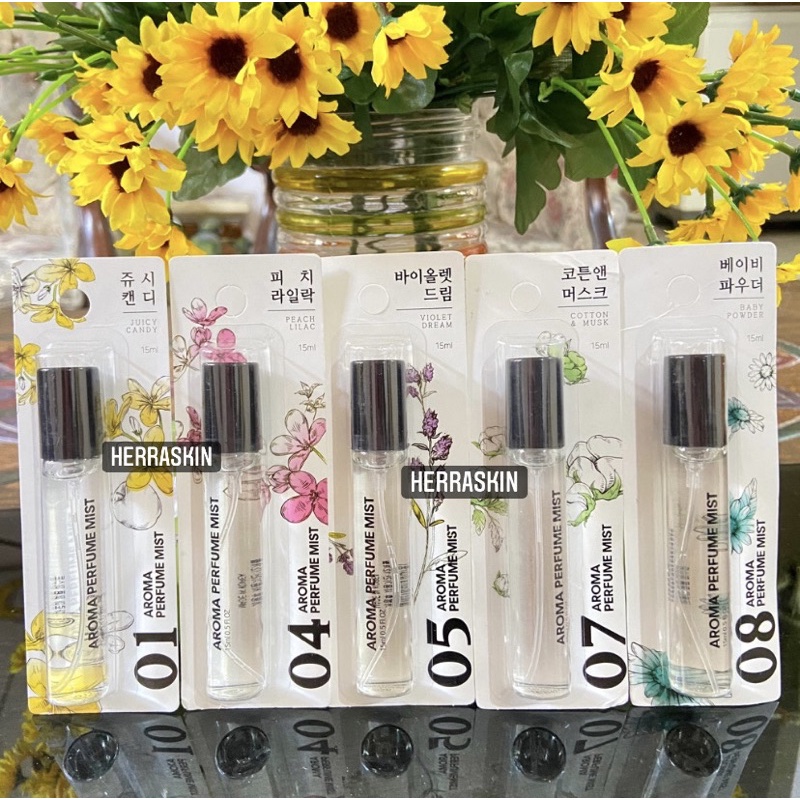 🇰🇷 Daiso Korea Aroma Perfume Mist 15ml / body mist / parfum korea