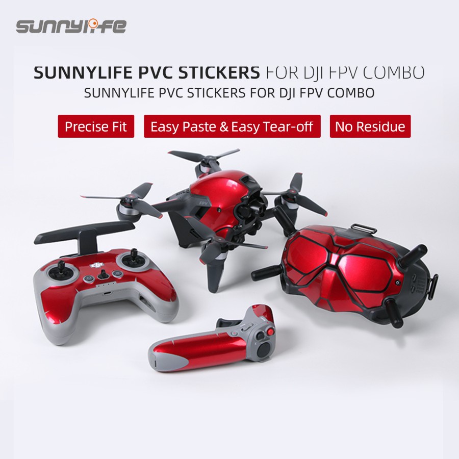 Sunnylife PVC Decal Sticker Protectoive Skin DJI FPV Combo Googles