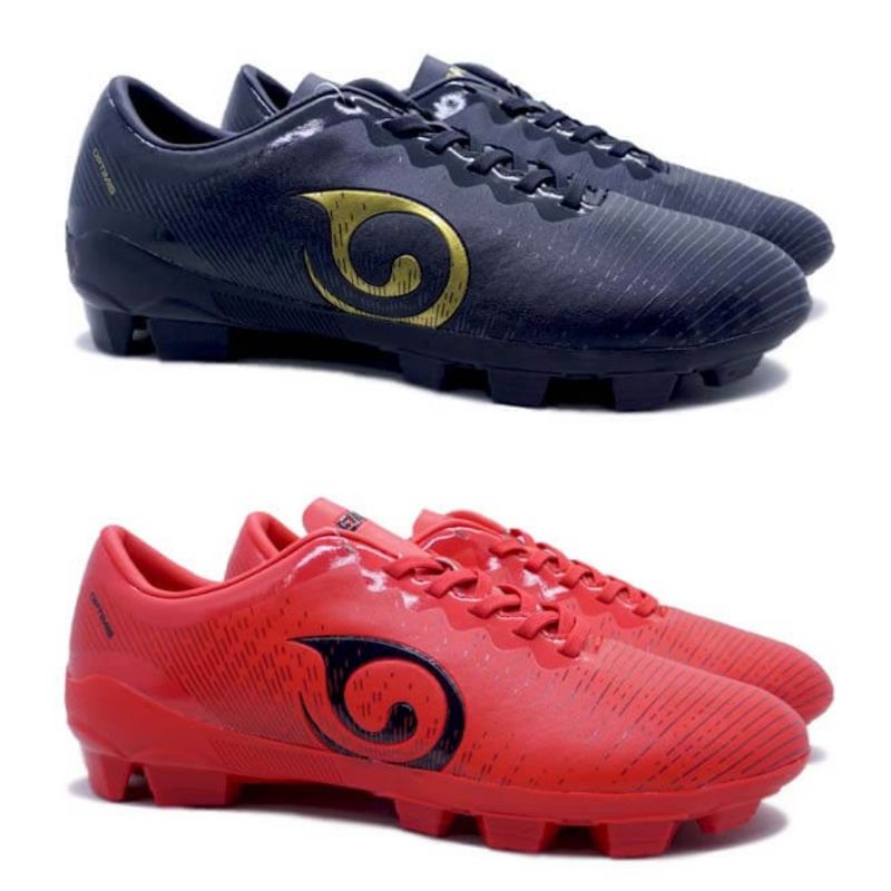 Sepatu Bola Enkai OPTIMIS SC - Black Dance Blue Red Star Original