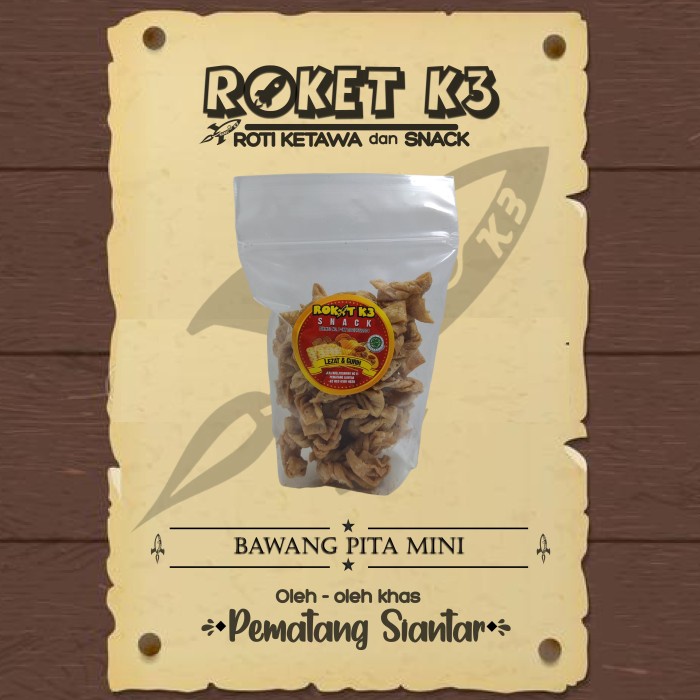 

Bawang Pita Mini Cemilan Snack Makanan Ringan Jajanan Oleh-Oleh Enak