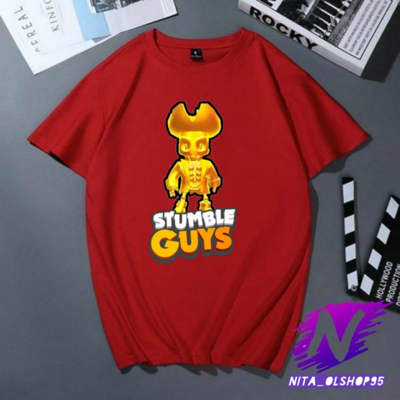 kaos stumble guys baju stumble guys karakter kaos anak viral stumble guys