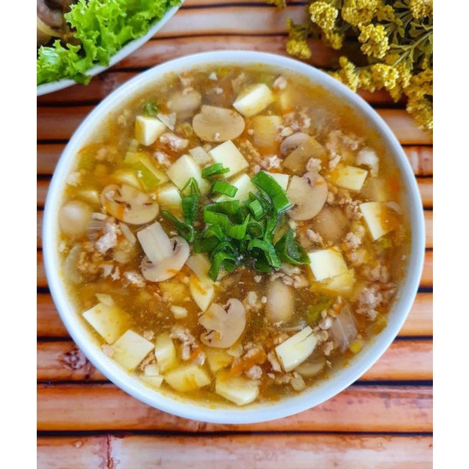 

MENU ANAK "SUP TOFU TELUR JAMUR DAGING" (PORSI BESAR 2-3X MAKAN)