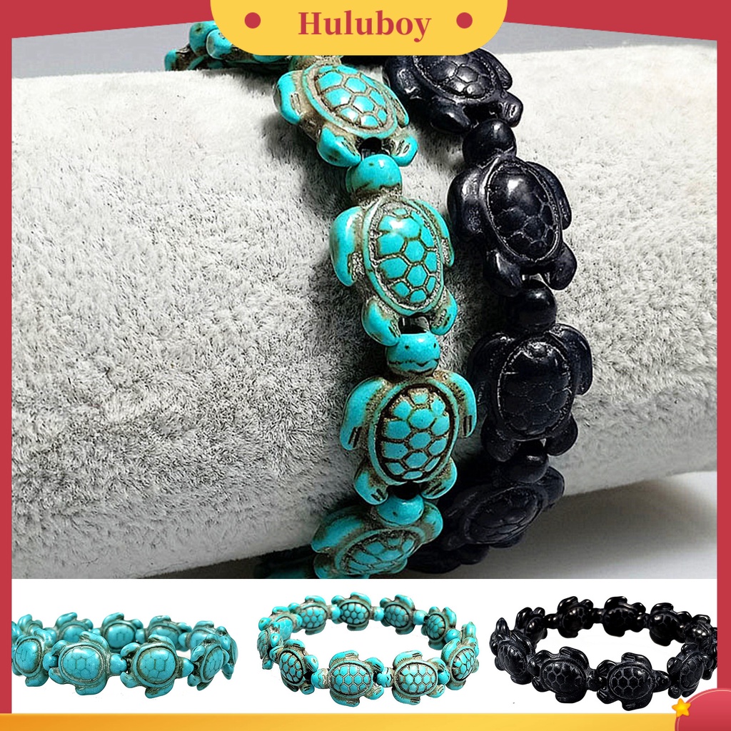 Hu Hu Hu Hu Hu Alat Bantu Pasang Kacamata♡ Gelang Tangan Unisex Dewasa Desain Hewan Kurakura Laut Turquoise Imitasi Ramah Lingkungan