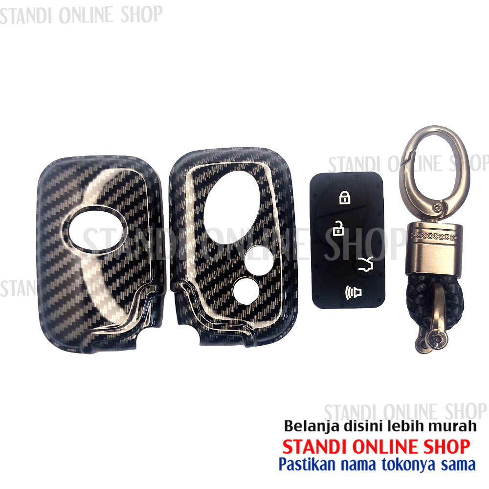 Cover Smartkey Sarung Kunci Carbon Case Lexus ES IS GS LS LX RX GX CT