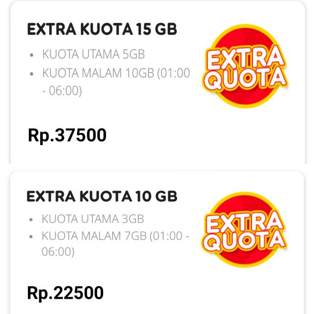 EXTRA KUOTA INDOSAT