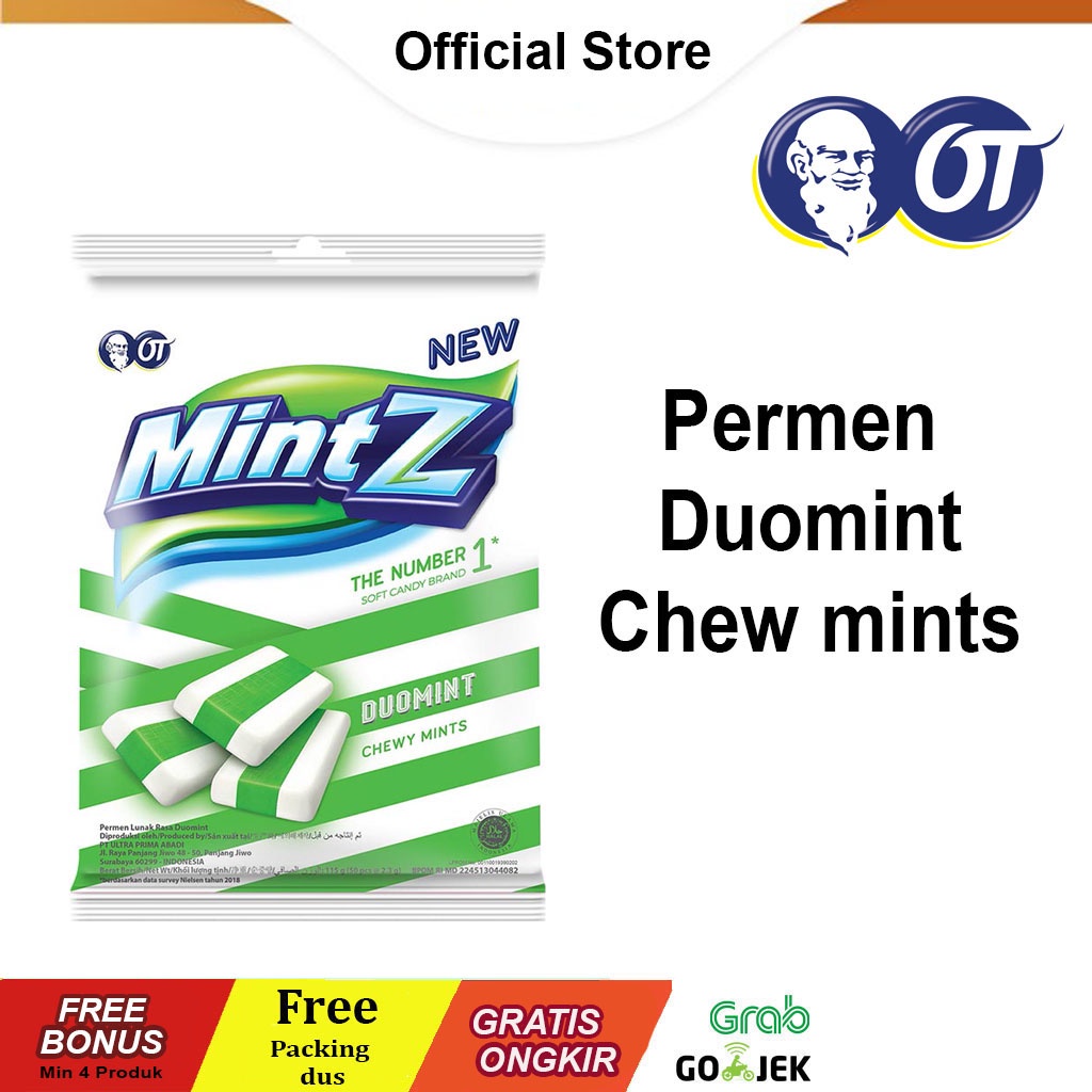 

MINTZ Permen DUO MINTZ Peppermint .HIijau.115 gr.Free Bonus