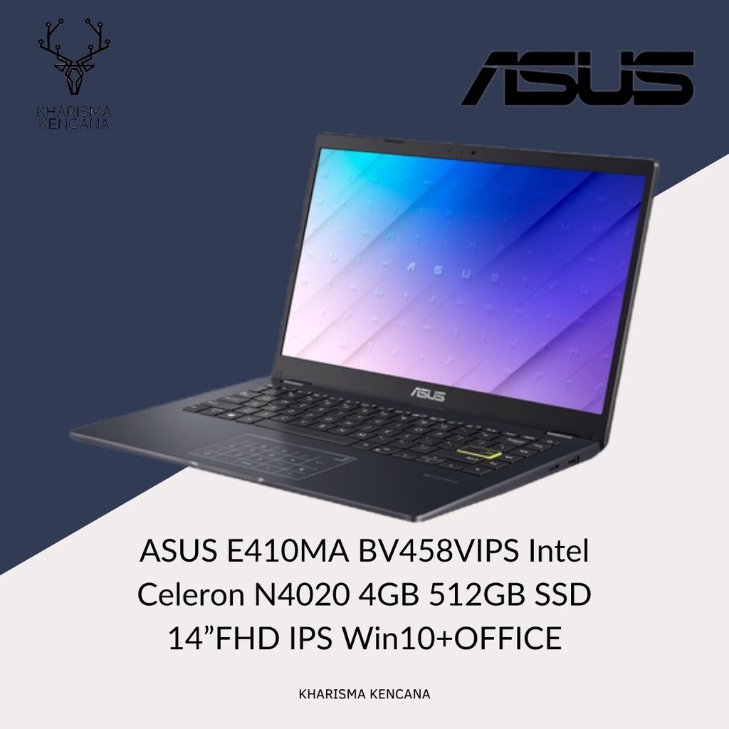 ASUS E410MA BV458VIPS Intel Cell N4020 4GB 512SSD FHD IPS Win10+OFFICE-3