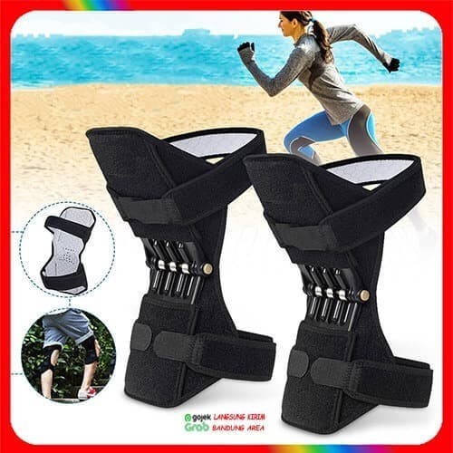 KNEE BRACES - Knee Booster Penyangga Beban Pada Lutut Dengan Per Besi