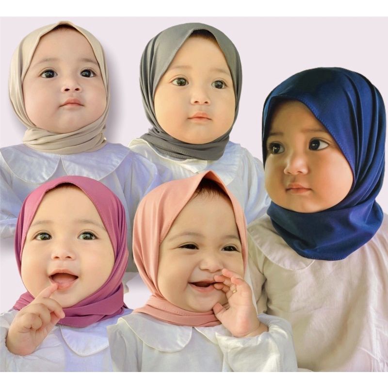 (TERLARIS) Jilbab Pastan Anak CAMILA / Pashmina instan bayi Usia 0 - 3 tahun | Hijab tk baby perempuan newborn lucu 6 sampai 1 thn | kerudung sekolah lembut sd instant  terbaru 2 – 12 bln premium |ErnaShop_ID