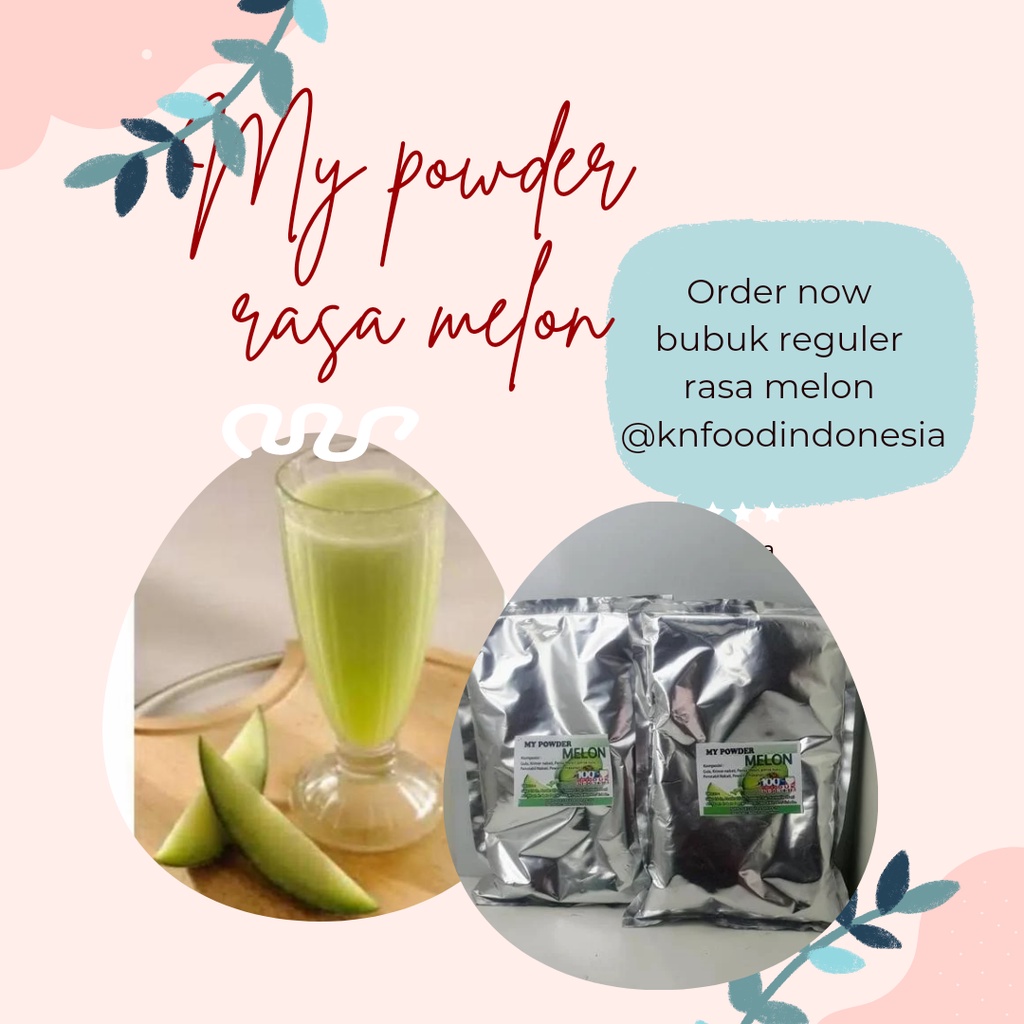 

BUBUK MINUMAN SPECIAL RASA MELON 1 KG