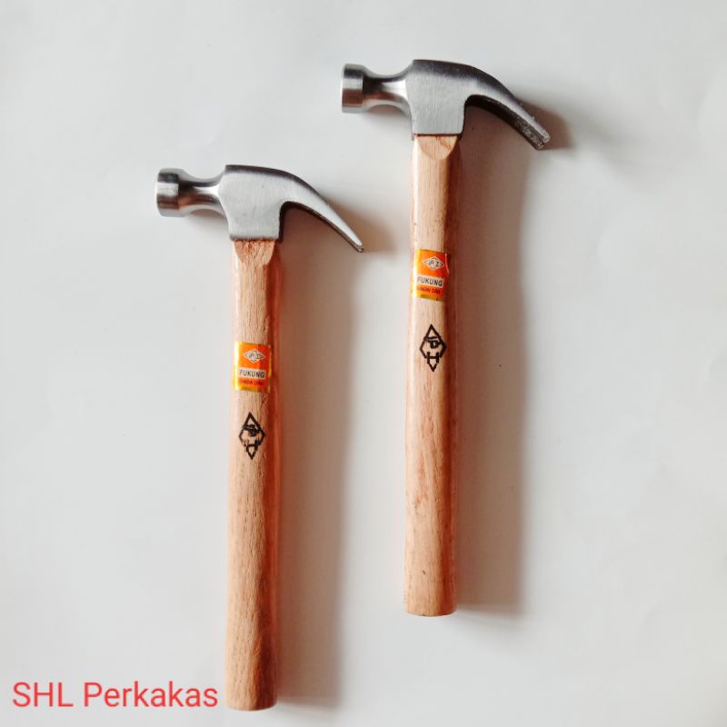 PALU KAMBING FK 8OZ GAGANG KAYU PALU CUPIT CLAW HAMMER PERMUKAAN HALUS BAJA UTUH BUKAN COR CORAN - P