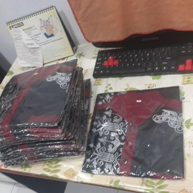 Promo!!! Bswart Batik Hrb026 Kenongo Hem Pendek Padi Kemeja Batik Pekalongan M L Xl Garansi Termurah