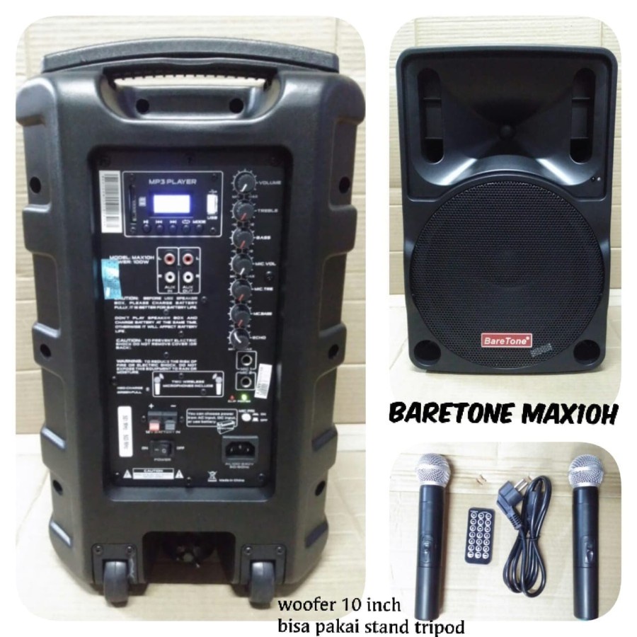 portable baretone max 10 H Max10H bluetooth