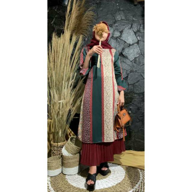 TUNIK BUSUI MAXMARA 3V BLOUSE VINA BY VAVANI ORI