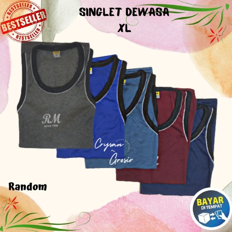 Baju Kaos Singlet Pria Dewasa Futsal Singlet Olahraga Cowok Jumbo